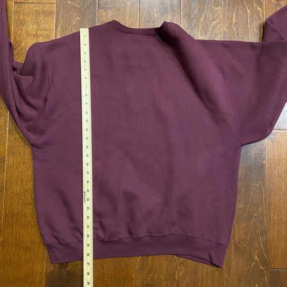 USA Classic Vintage 90s Golf Embroidered Crewneck Sweatshirt Maroon Mens Size L - Picture 8 of 8